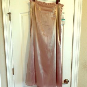 Evening iridescent maxi skirt
